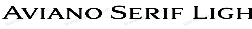 Aviano Serif Light字体转换